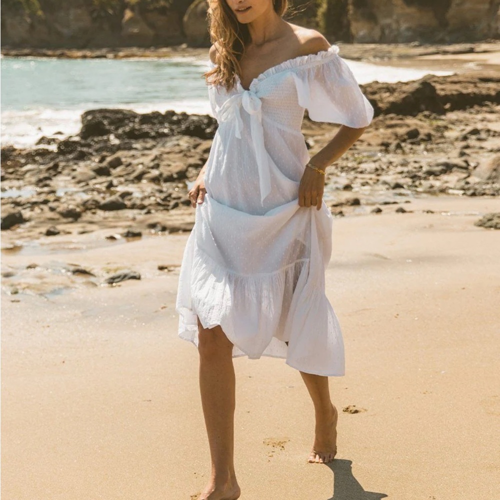 White Off-Shoulder Dress